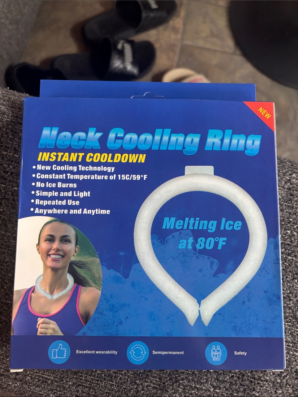 Neck Cooling Ring Instant Cooldown - White Comfort Collar